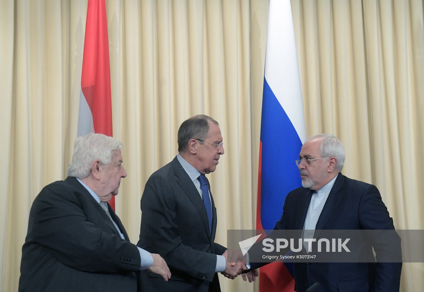 News conference of the Foreign Ministers of Russia, Iran and Syria