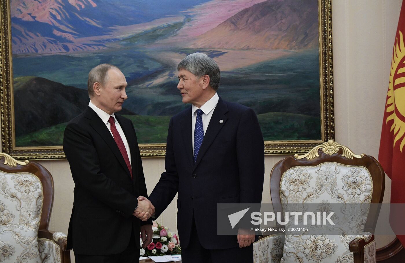 President Vladimir Putin visits Kyrgyzstan