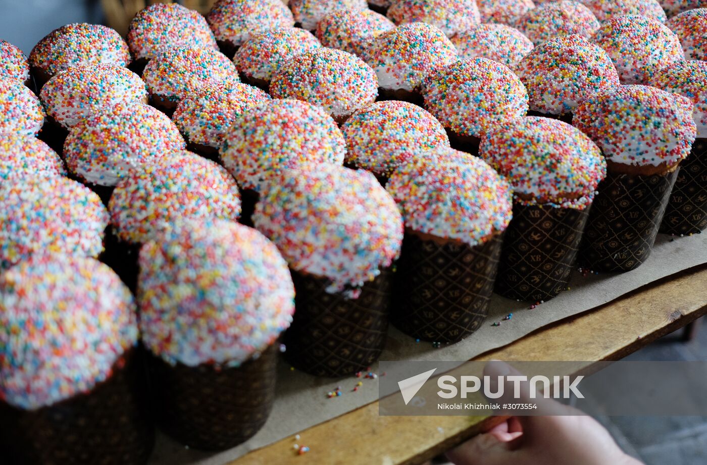 Easter cake production in Krasnodar