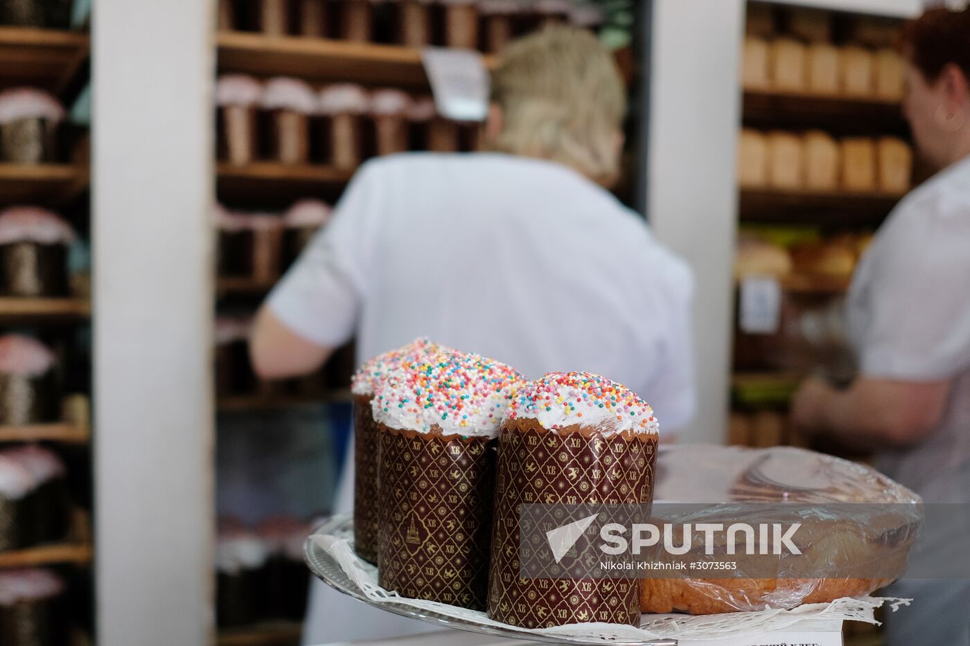 Easter cake production in Krasnodar