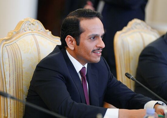Russian Foreign Minister Lavrov meets with Qatari counterpart Al Thani