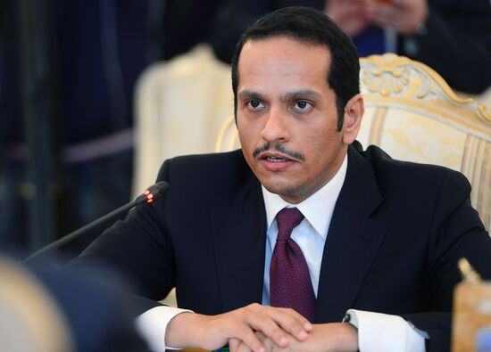 Russian Foreign Minister Lavrov meets with Qatari counterpart Al Thani