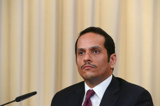 Russian Foreign Minister Lavrov meets with Qatari counterpart Al Thani