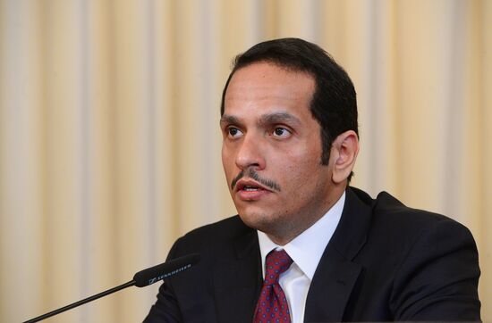 Russian Foreign Minister Lavrov meets with Qatari counterpart Al Thani