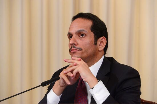 Russian Foreign Minister Lavrov meets with Qatari counterpart Al Thani