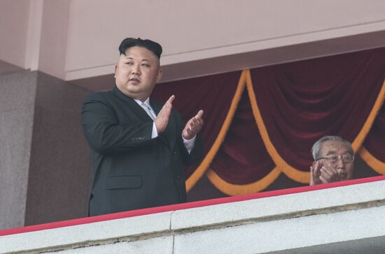 Military parade in North Korea