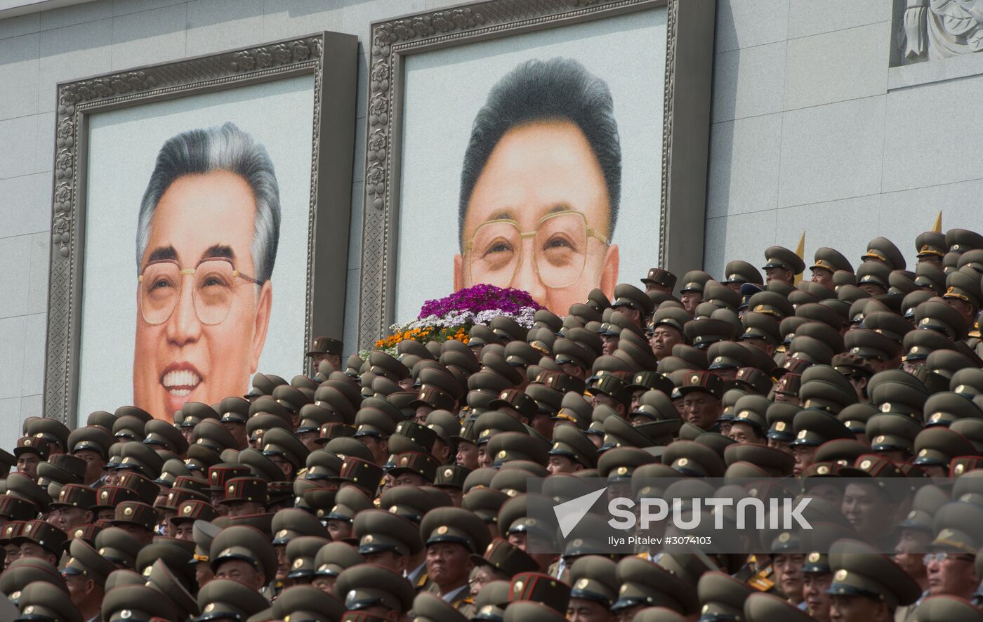 Military parade in North Korea