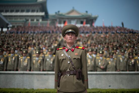 Military parade in North Korea