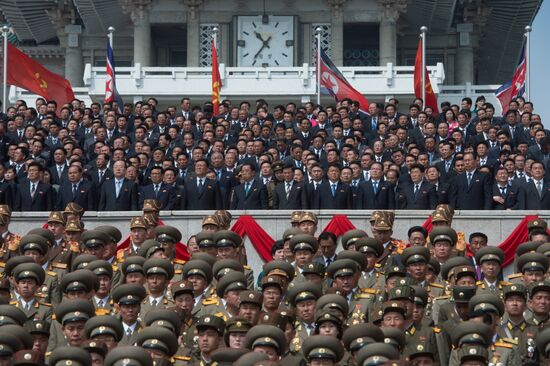 Military parade in North Korea