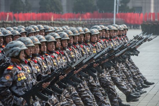 Military parade in North Korea