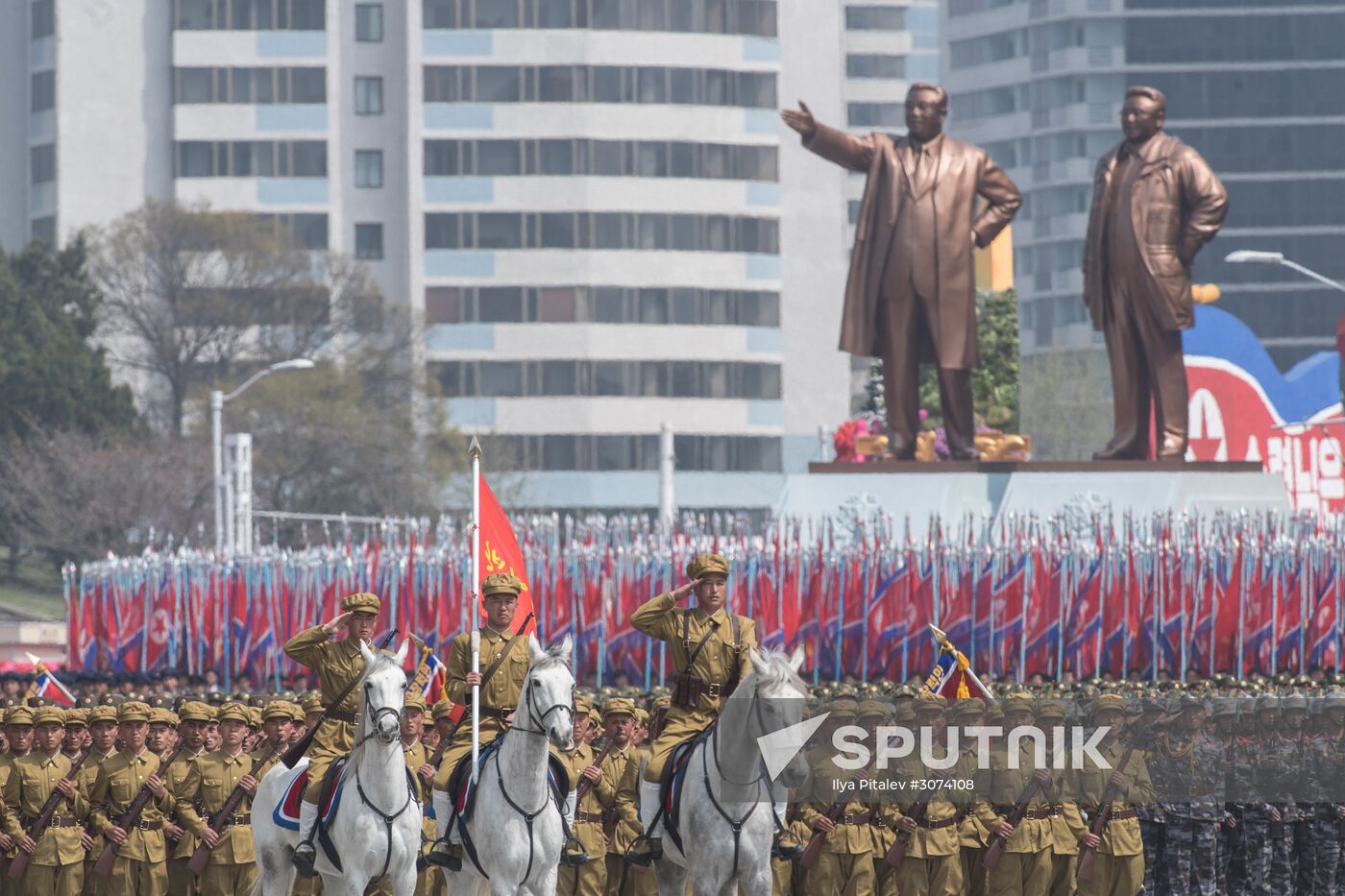 Military parade in North Korea