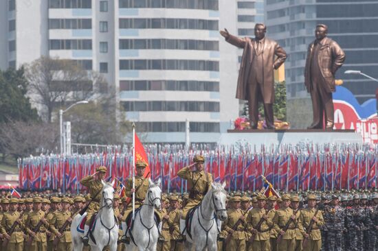 Military parade in North Korea
