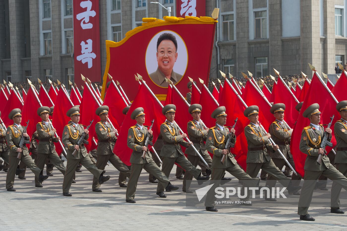 Military parade in North Korea