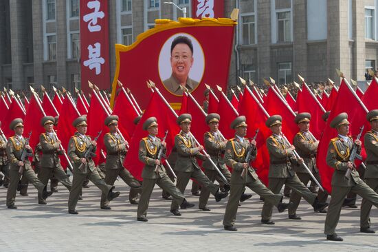 Military parade in North Korea