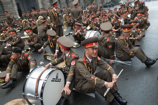 Military parade in North Korea