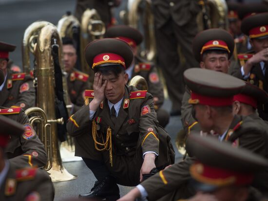 Military parade in North Korea