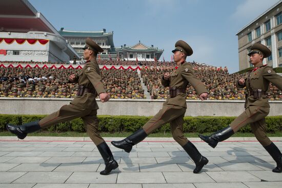 Military parade in North Korea