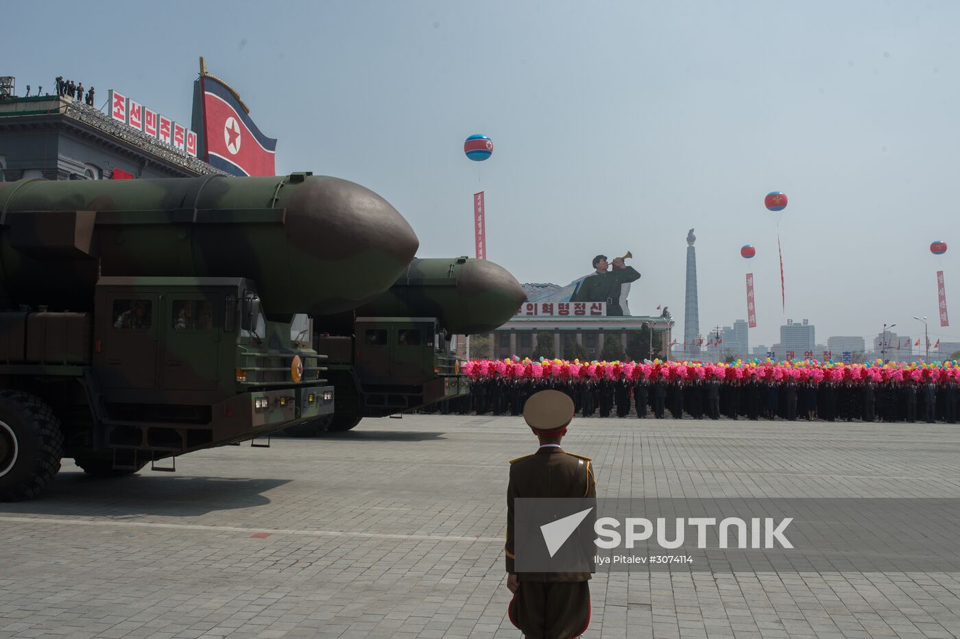 Military parade in North Korea
