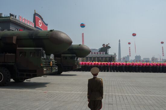 Military parade in North Korea