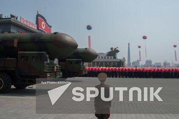 Military parade in North Korea