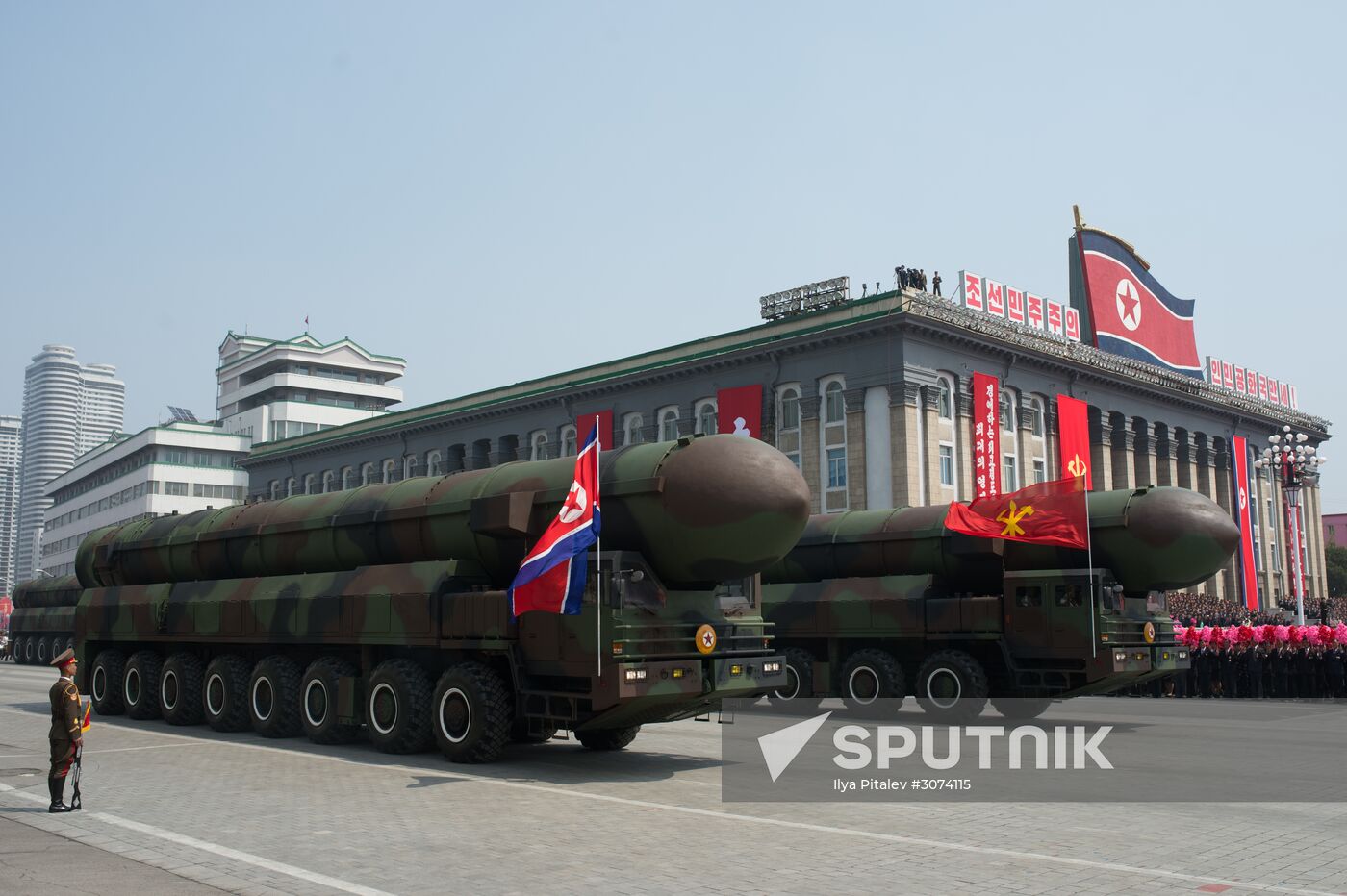 Military parade in North Korea