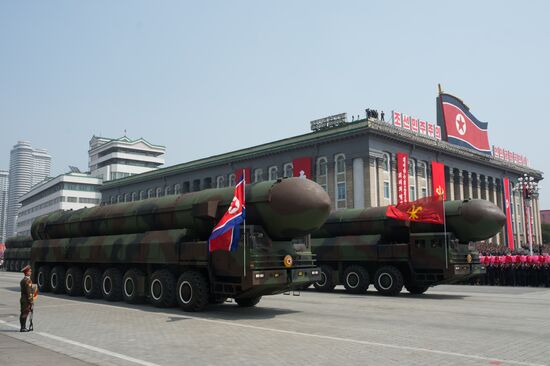 Military parade in North Korea