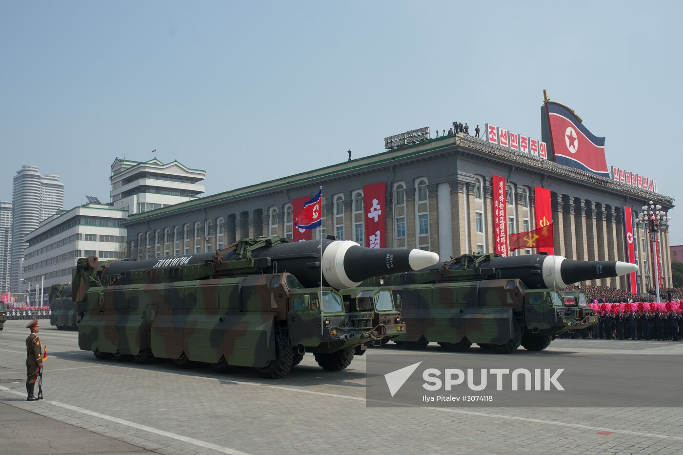 Military parade in North Korea