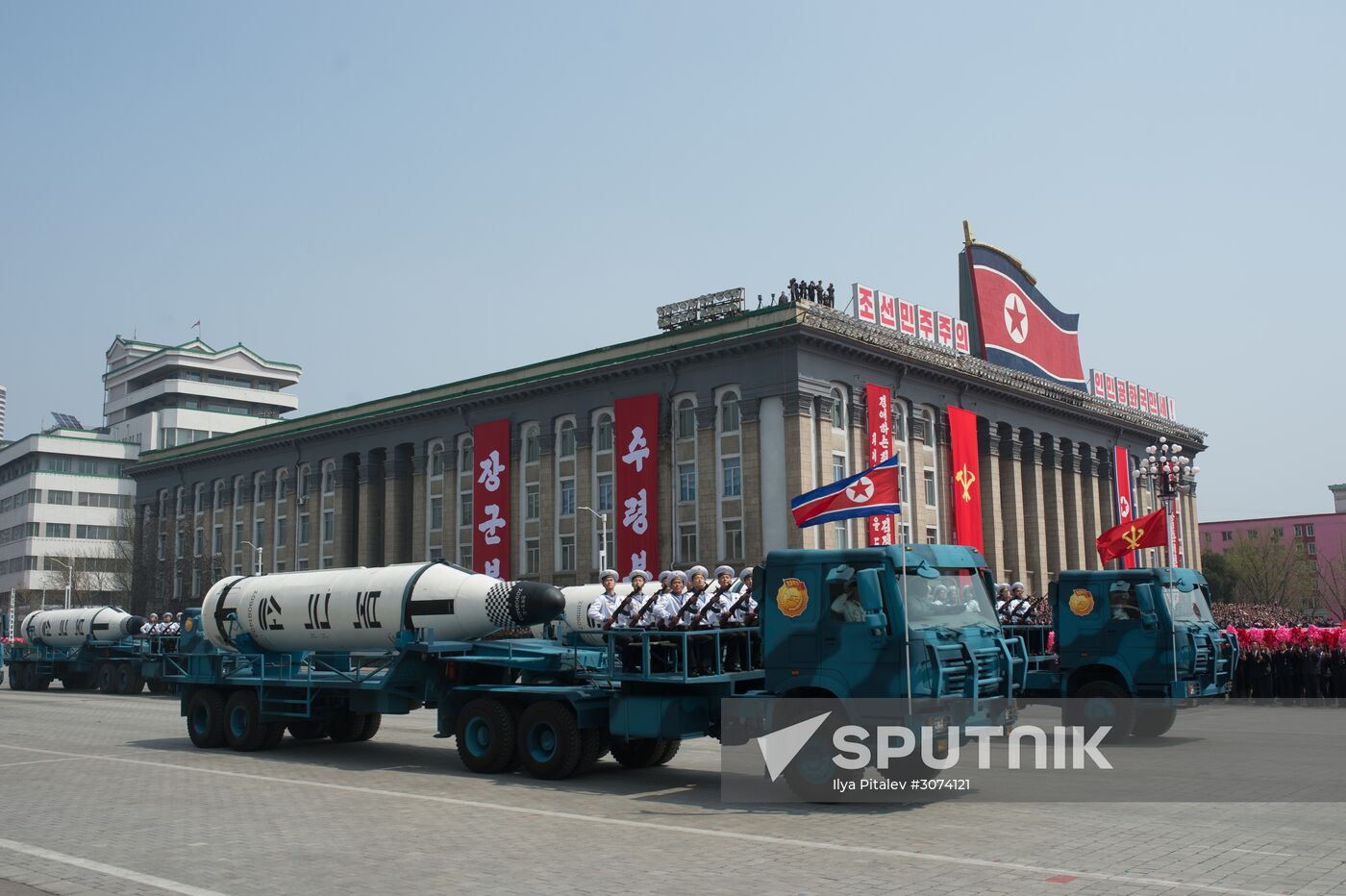 Military parade in North Korea