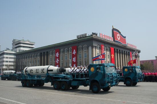 Military parade in North Korea