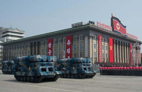 Military parade in North Korea
