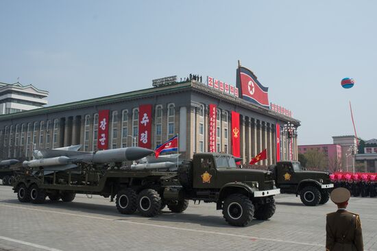 Military parade in North Korea