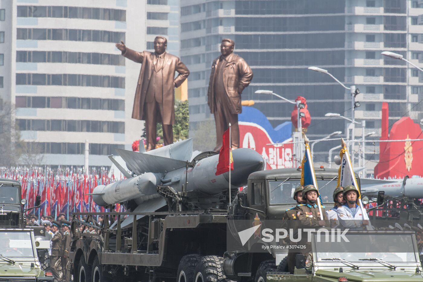 Military parade in North Korea