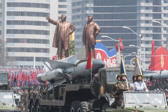Military parade in North Korea