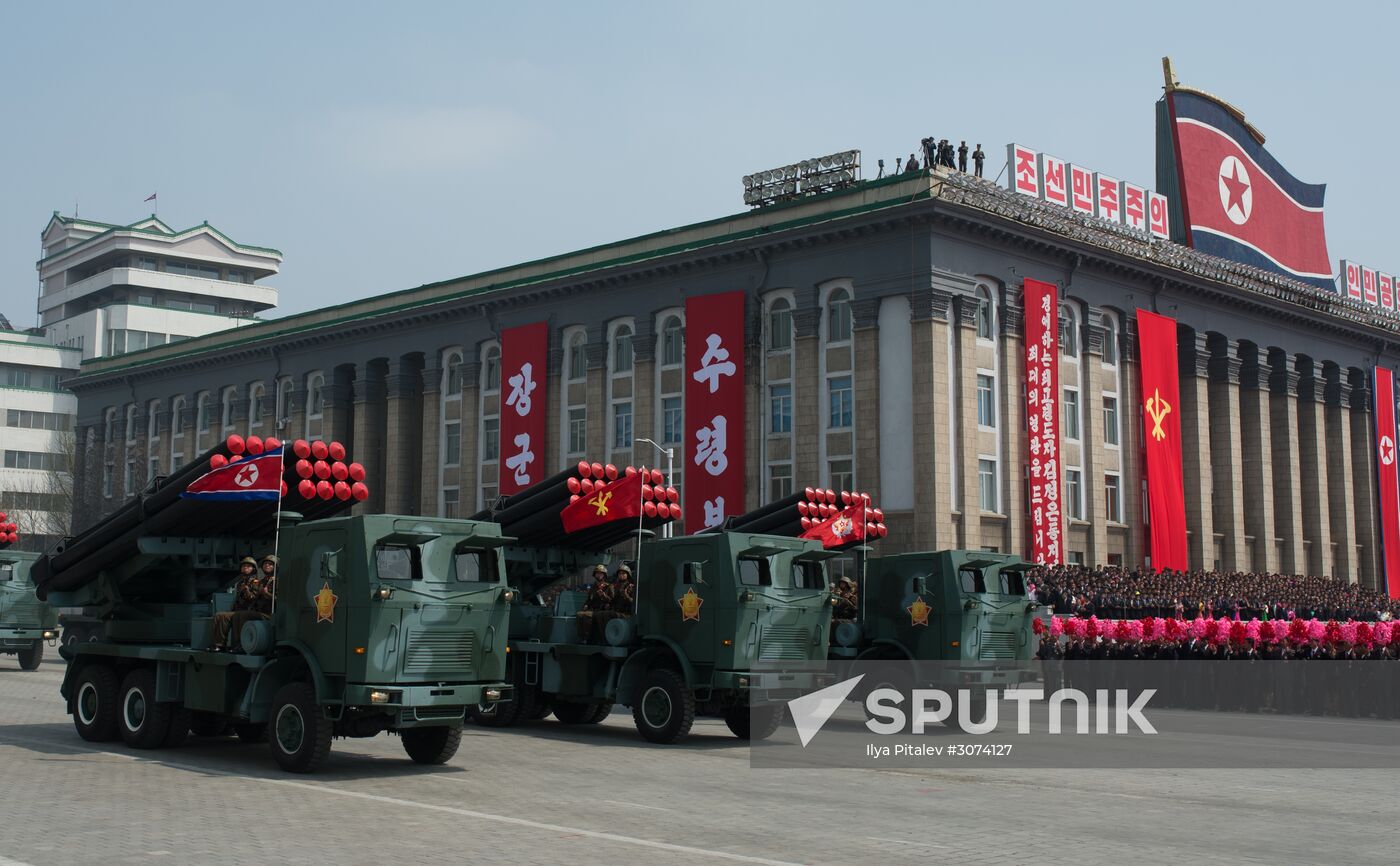 Military parade in North Korea