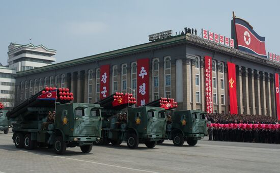 Military parade in North Korea