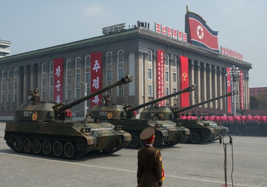 Military parade in North Korea