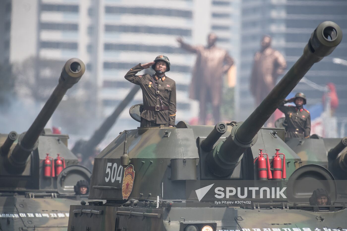 Military parade in North Korea