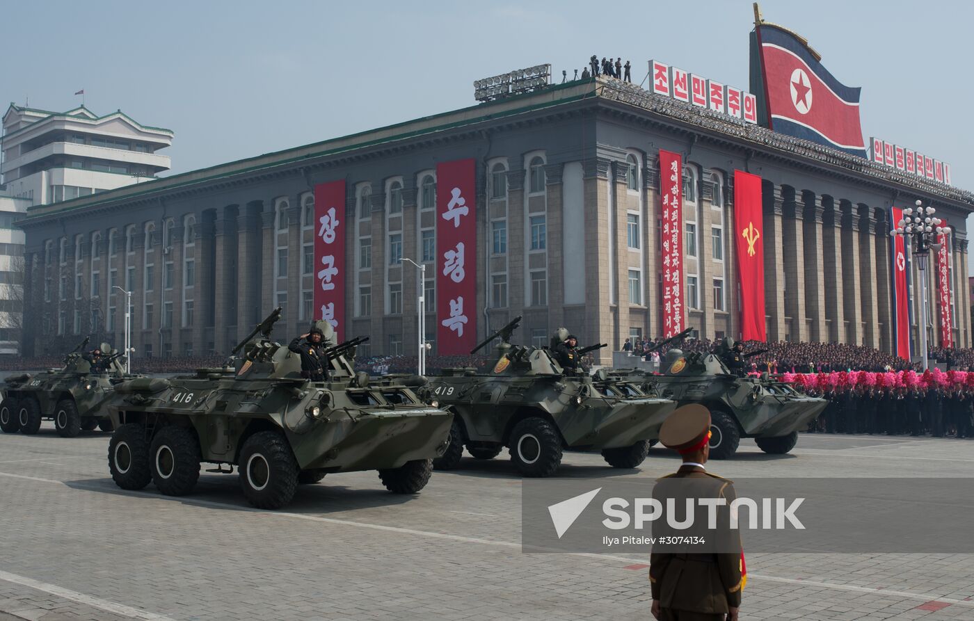 Military parade in North Korea