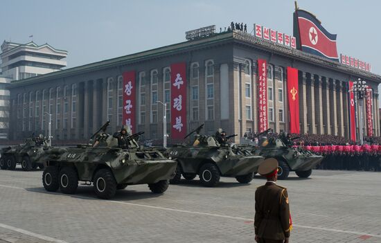 Military parade in North Korea