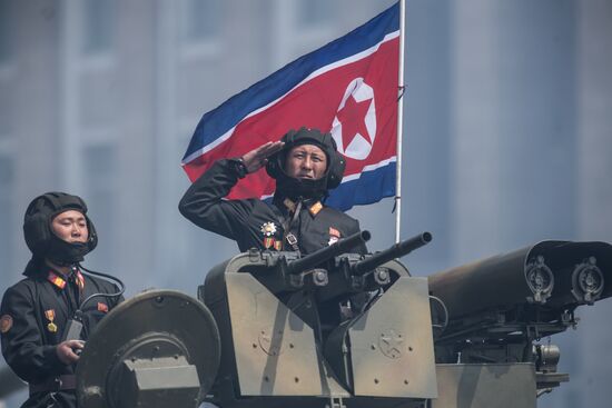 Military parade in North Korea