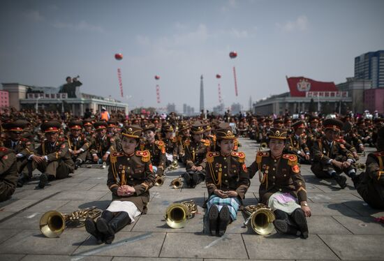 Military parade in North Korea