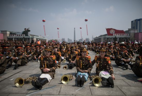 Military parade in North Korea