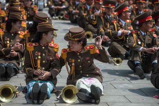 Military parade in North Korea