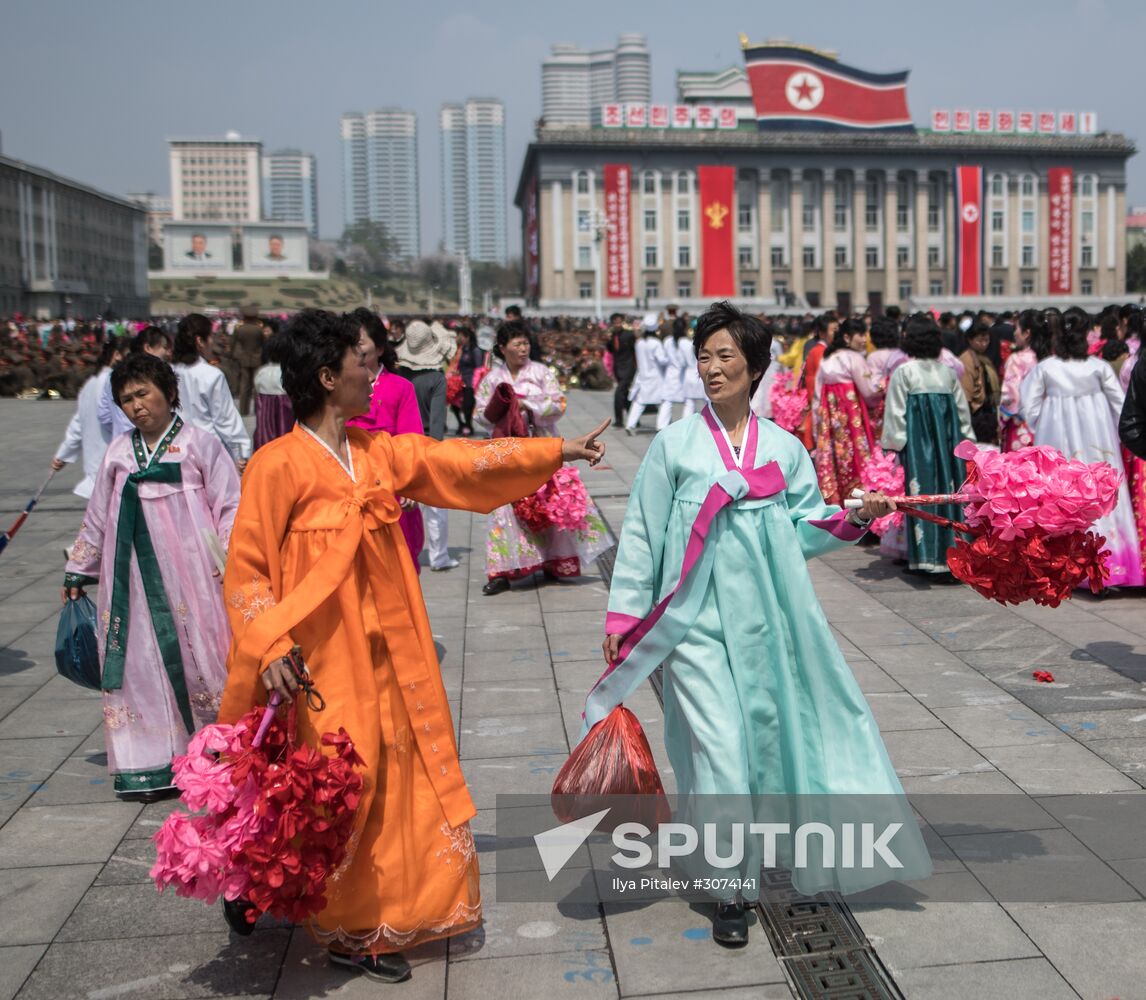 Military parade in North Korea