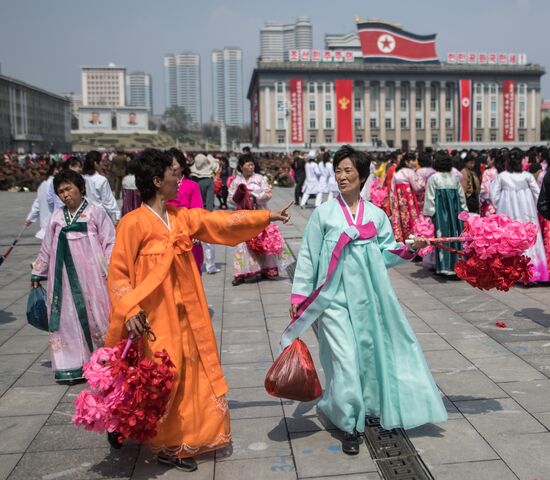 Military parade in North Korea