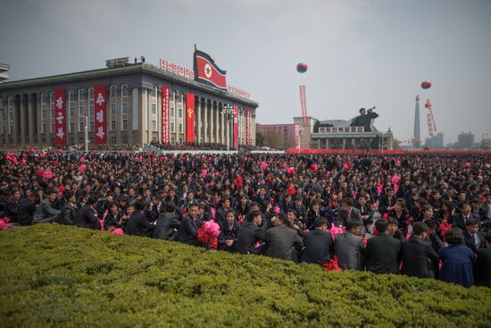 Military parade in North Korea