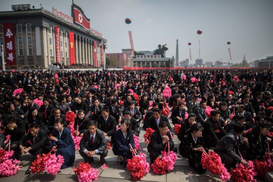 Military parade in North Korea