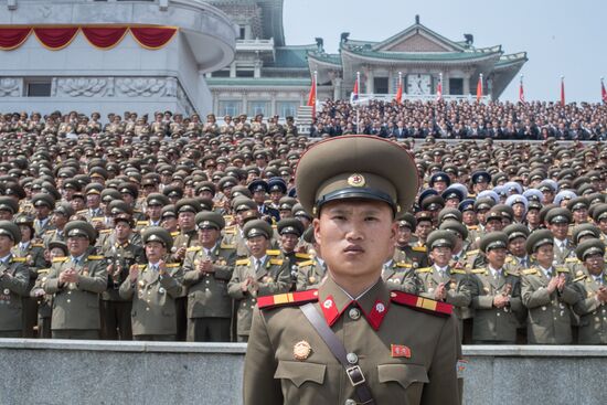 Military parade in North Korea