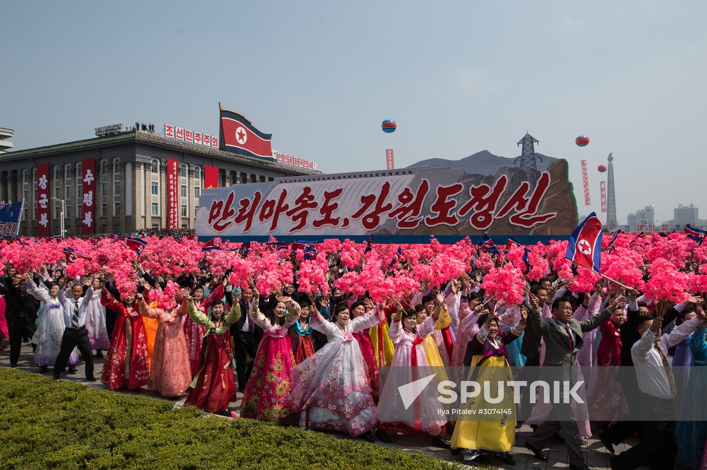 Military parade in North Korea