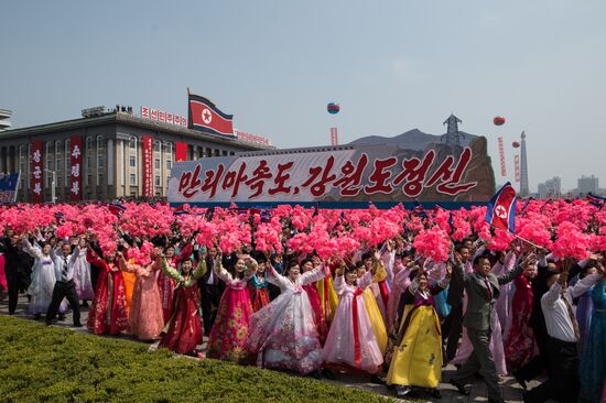 Military parade in North Korea